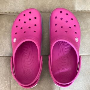 Women’s pink crocs  crocband size 9